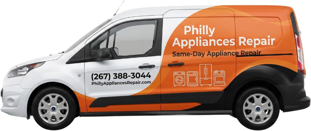 Philly Appliances Repair branded van